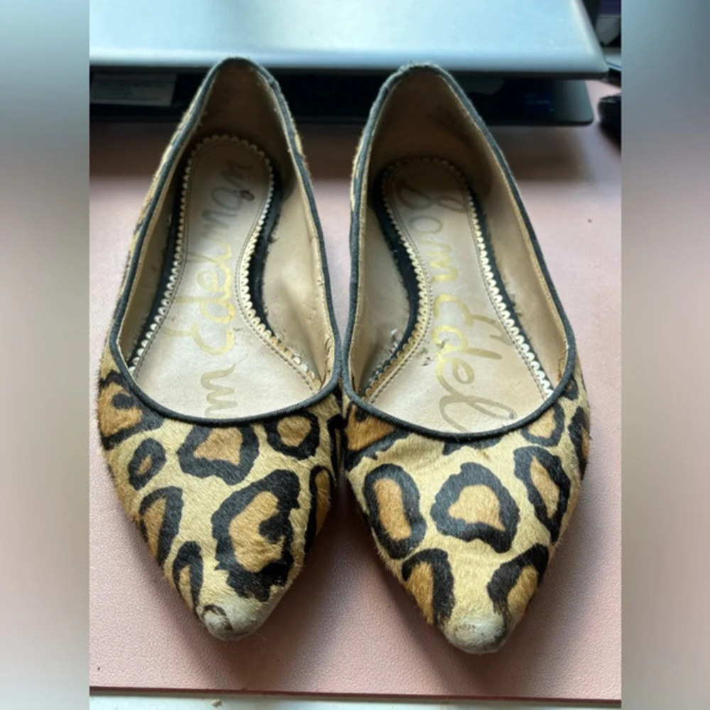 Sam Edelman Rae Leopard Print Point Flat size 9.5